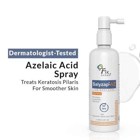 Fixderma Salyzap-AZ For Body Acne Body Spray 360 Spray With Azelaic Acid, Salicylic Acid & Retinol 100 ml