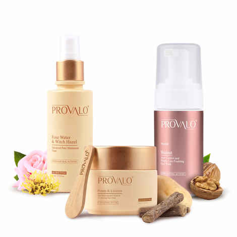 Buy Provalo Pore Cleansing Hydration Regime For Dry & Sensitive Skin (Women) Combo of 3 - Purplle