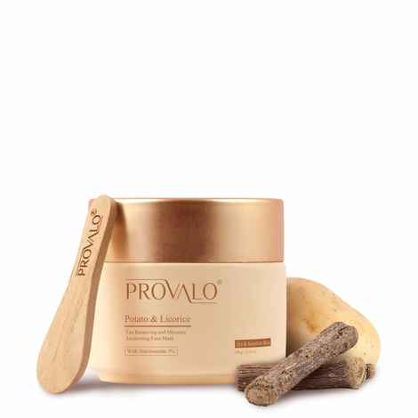 Buy Provalo Potato & Licorice Tan Removing and Moisture Awakening Face Mask for Dry & Sensitive Skin(Men & Women) 100 gm - Purplle