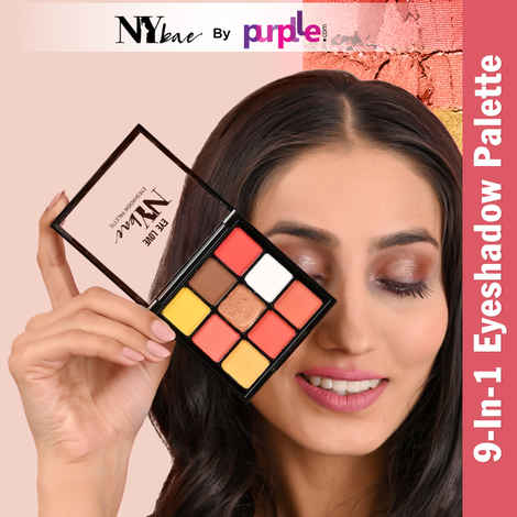 Buy NY Bae Eye Love Eyeshadow Palette - Sunny Side Up 10 (9 g) | Reds, Yellow | Bright Shades | Matte, Shimmer & Glitter | Long Lasting | Blendable - Purplle