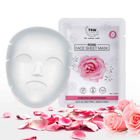 Buy TNW The Natural Wash Rose Face Sheet Mask 20 gm - Purplle