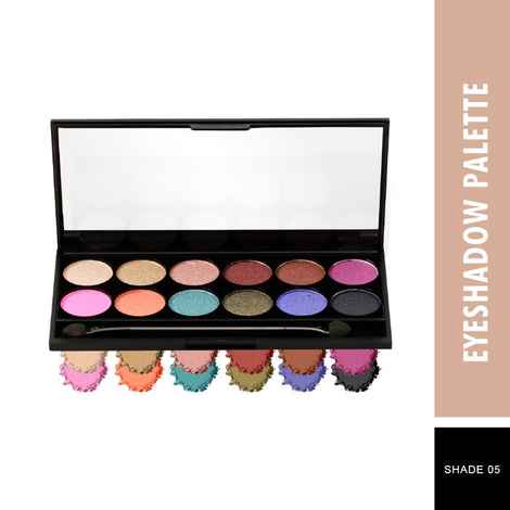 Buy Swiss Beauty Exclusive Eye Color Collection 12 Ultra Professional Eyeshadows 5(10 g) - Purplle