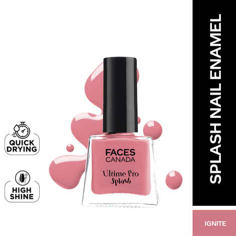 Buy FACES CANADA Ultime Pro Splash Mini Nail Enamel - Ignite 35 (5 ml) | Quick Drying | Glossy Finish | Long Lasting | No Chip Formula | High Shine Nail Polish For Women | No Harmful Chemicals - Purplle