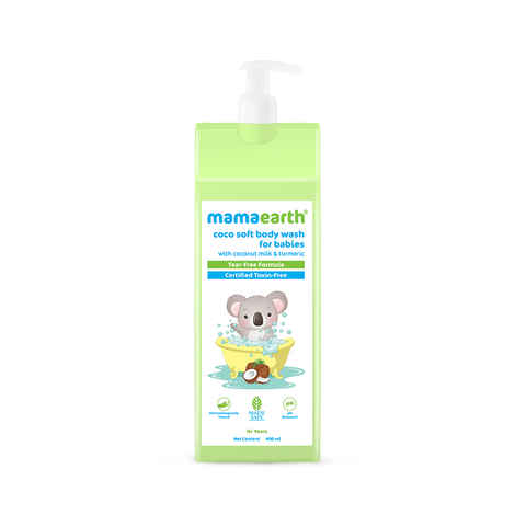 Buy Mamaearth Coco Soft Body Wash For Babies With Coconut Milk & Turmeric (400 ml) - Purplle