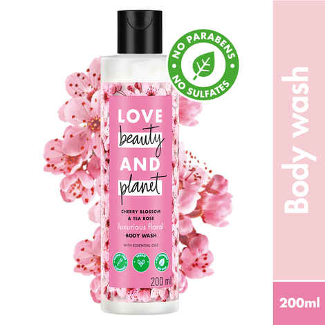 Buy Love Beauty Planet Cherry Blossom & Tea Rose Body Wash, 200 ml - Purplle