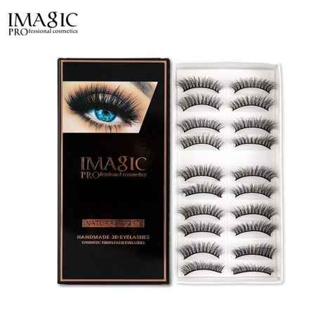 Buy Imagic Professional Handmade 3D Fake Eyelashes Kit (L02) - 1 Pc - Purplle