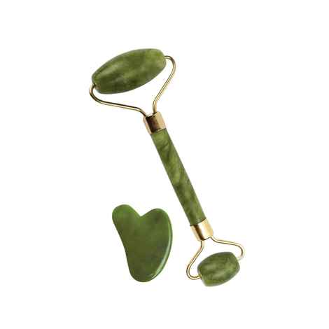 Buy mars by GHC Jade Roller & Gua Sha Massage Kit made of Natural Jade Stone, That Improves Facial Micro Circulation, Reduces Puffiness & Wrinkles, Improves Skin Elasticity - Purplle