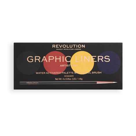 Buy Makeup Revolution Graphic Eyeliner Palettes Artist Ego 5.4 GM - Purplle