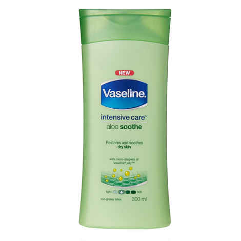 Buy Vaseline Intensive Care Aloe Soothe Lotion (300 ml) (P) - Purplle
