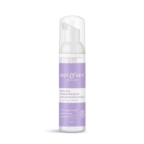 Buy Dot & Key AHA BHA Pineapple Glow Foaming Face Wash (80 ml) - Purplle