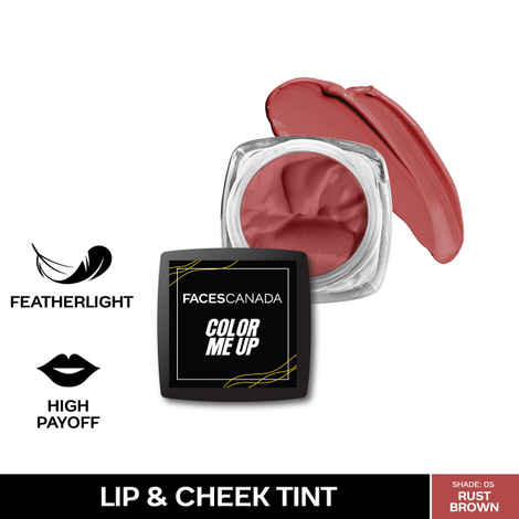 FACES CANADA Color Me Up Lip & Cheek Tint - Rust Brown, 3 gm