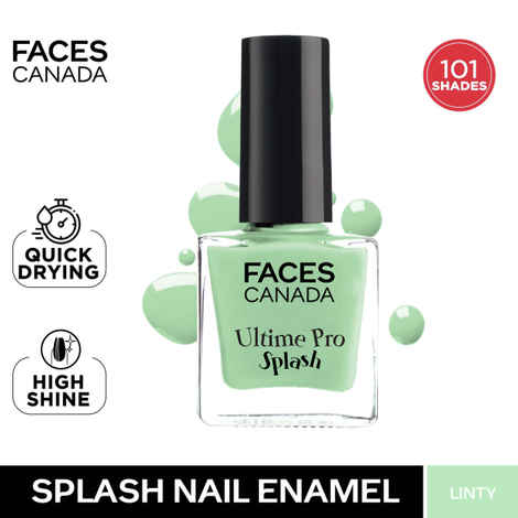 Buy FACES CANADA Ultime Pro Splash Nail Enamel - Linty 45 (8 ml) | Quick Drying | Glossy Finish | Long Lasting | No Chip Formula | High Shine Nail Polish For Women | No Harmful Chemicals - Purplle