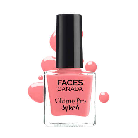 Buy FACES CANADA Ultime Pro Splash Nail Enamel - Ballerina 201 (8ml) | Quick Drying | Glossy Finish | Long Lasting | No Chip Formula | High Shine Nail Polish For Women | No Harmful Chemicals - Purplle