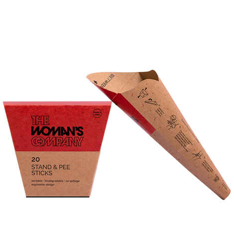 Buy The Woman's Company 20 Funnels Disposable Female Urination Device for Women | Portable, Leak-proof Stand and Pee Funnels for Women, Girls| Public Toilets, Travel, Camping, Hiking and Outdoor Activities - Purplle