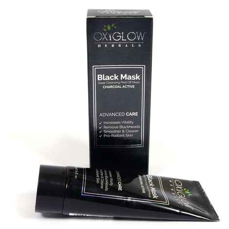 Buy OxyGlow Herbals Black Mask, 50 ml,Draws Out Dirt,Oil, Remove Blackheads - Purplle