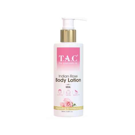 Buy TAC - The Ayurveda Co Indian Rose Body Lotion with Milk for Hydrating & Refreshing Skin, 250 ml - Purplle