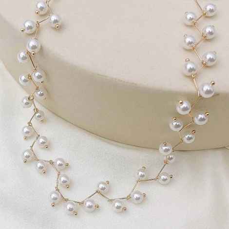 Buy Ferosh Pearl Choker Necklace - Purplle