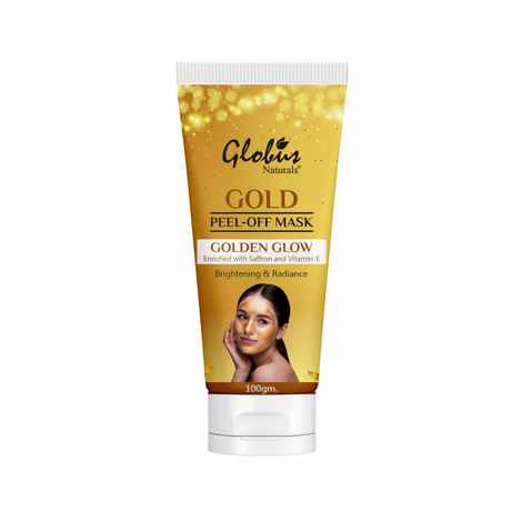 Buy GlobusA remediesA Golden Glow Peel Off Mask Enriched with Vitamin-E| Removes Blackhead, Dead Skin|Anti-Aging|Lightening Brightening (100 gm) - Purplle