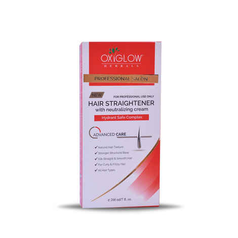OxyGlow Herbals Professional Hair Straightener& Neutralizer Cream,200 gm