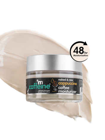 Buy mCaffeine Cappuccino Lightweight Moisturizer for Face for Women & Men | Coffee Face Cream with 48 Hrs Moisturization for All Skin Types | Tones & Repairs Skin with Vitamin E & Almond Milk (50 ml) - Purplle