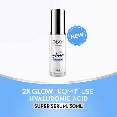 Buy Olay Luminous Hyaluronic Acid Super Serum,30 ml| with Hyaluronic Acid & Niacinamide - Purplle