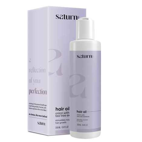Buy Saturn by GHC Hair Oil with Onion & Bhringraj That Prevents Hair Fall & Promotes Softer Stronger Thicker Hair Growth | Paraben SLS & Sulphate Free,200 gm - Purplle