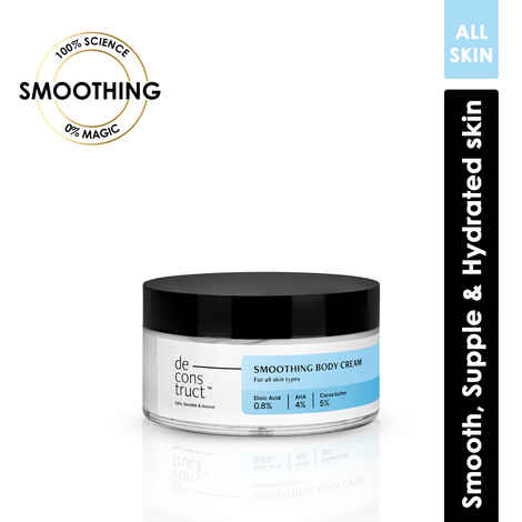 Buy Deconstruct Smoothing Body Cream- 0.8% Dioic Acid + 4% AHA + 5% Cocoa Butter (100 gm) - Purplle