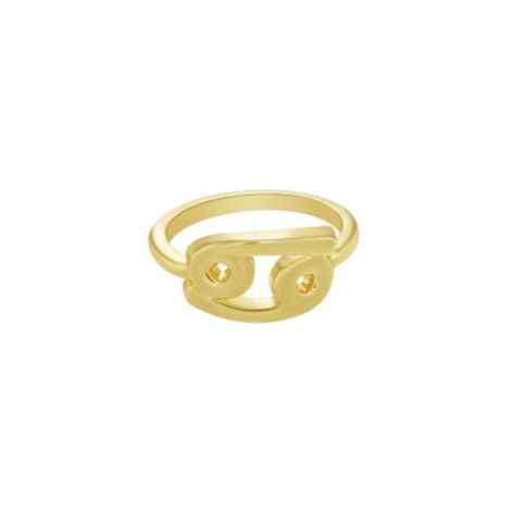 Buy Zodiac Sign Rings - Cancer - Gold - Purplle