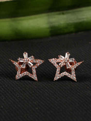 Buy Jazz And Sizzle American Diamond studded Studs - Purplle