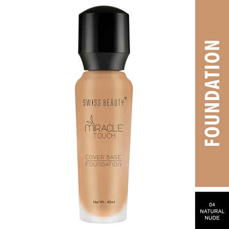 Buy Swiss Beauty Miracle Touch Cover Base Foundation - Natural-Nude (40 ml) - Purplle