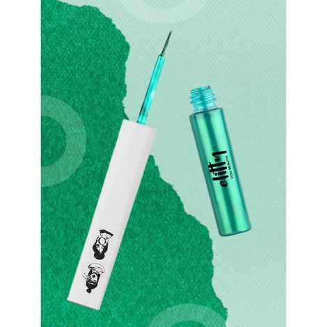 Buy Elitty Liquid Pop Coloured Eyeliner- Power Move (Metallic Green) Makeup for Teens - 4 ml - Purplle