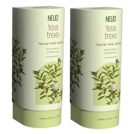 Buy NEUD Tea Tree Facial Mist Spray For Acne-Prone Skin - 2 Packs (100 ml Each) - Purplle