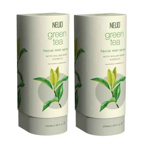 Buy NEUD Green Tea Facial Mist Spray for Youthful & Hydrated Skin - 2 Packs (100 ml Each) - Purplle