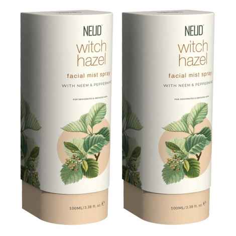 Buy NEUD Witch Hazel Facial Mist Spray for Dehydrated & Irritated Skin - 2 Packs (100 ml Each) - Purplle