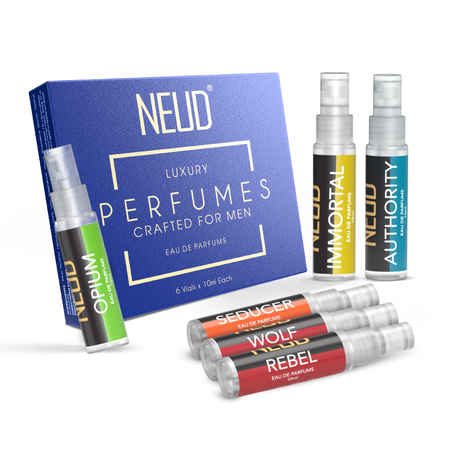 Buy NEUD Luxury Perfumes for Men - 1 Pack (6 Vials x 10 ml Each) - Purplle
