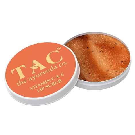 Buy TAC - The Ayurveda Co. Vitamin C & E Lip Scrub for Dark, Dry and Chapped Lips, 20gm - Purplle
