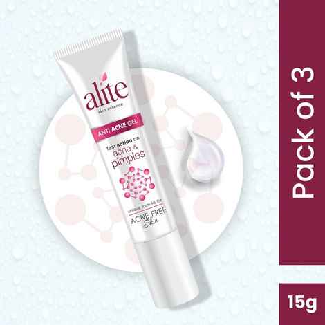 Buy Alite Anti-Acne Gel (15g) Pack of 3 - with Tea Tree Oil, Neem & willow Bark Extract || Helps to Remove of Acne & pimple - Purplle