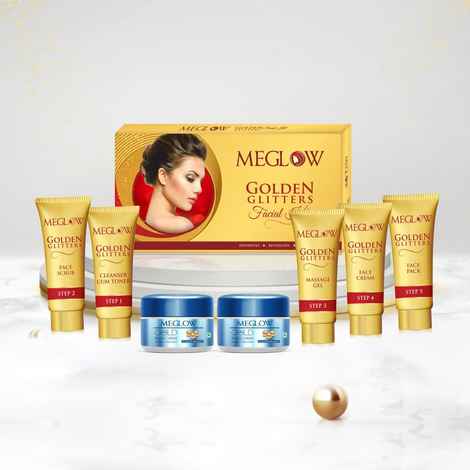Buy MEGLOW GOLD FACIAL KIT 105 gm - Purplle