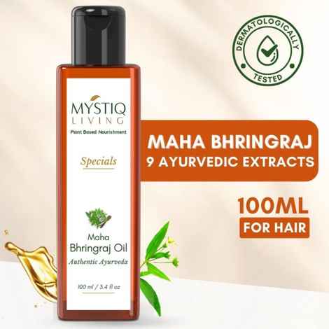 Buy Mystiq Living Specials - Maha Bhringraj Hair Oil-(100 ml) - Purplle