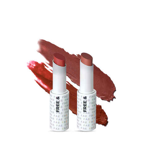 Buy FAE Beauty Modern Matte Lipstick Combo || Awkward and Magnetic || Rose Brown and Brick Red || High Coverage || One Stroke Application || Comfortable Hydrating || Longwear || Matte || Vegan || - Purplle