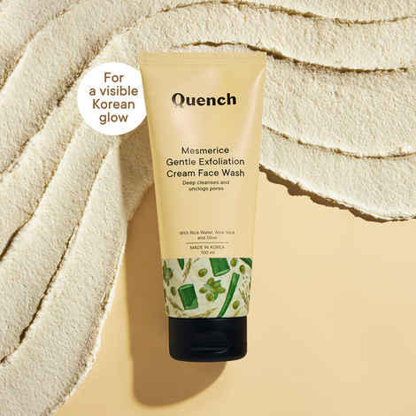 Buy Quench Botanics Mesmerice Gentle Exfoliation Cream Face Wash | Korean Skin care, 25 ml - Purplle