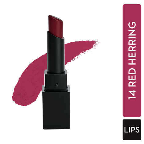 SUGAR Cosmetics Nothing Else Matter Longwear Lipstick for Women | Lasts Up To 8+ Hours| Enriched with Vitamin E | 100% Vegan | 3.2 gm - 14 Red Herring