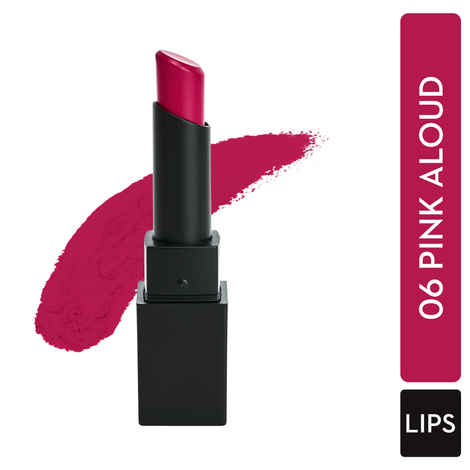 Buy SUGAR Cosmetics Nothing Else Matter Longwear Lipstick for Women | Lasts Up To 8+ Hours| Enriched with Vitamin E | 100% Vegan | 3.2gm - 06 Pink Aloud - Purplle