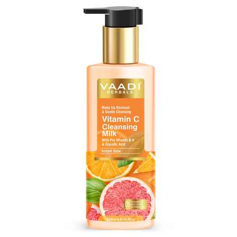 Buy Vaadi Herbals Vitamin C Cleansing Milk For Make Up Removal & Gentle Cleansing (250 ml) - Purplle