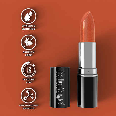 Buy Bella Voste Sheer Creme Lust Lipstick | Metallic Finish | Cruelty Free | Long Lasting Improved Formula | One Stroke Aplication | Highly Pi gmented | M06-Empress | 4.2 g - Purplle