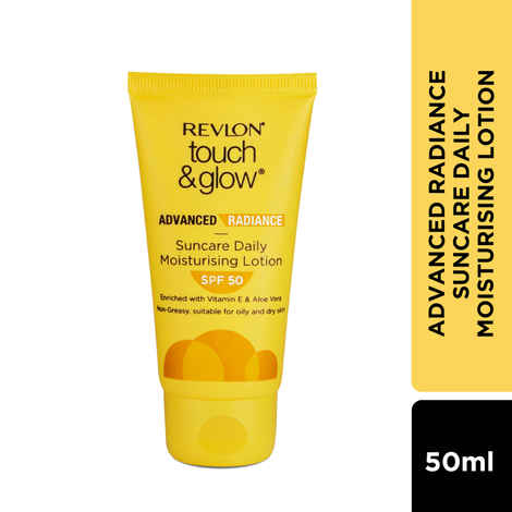 Buy Revlon Touch & Glow Advanced Radiance Sun Care Daily Moisturizing Lotion Spf 50 - 50 ml - Purplle