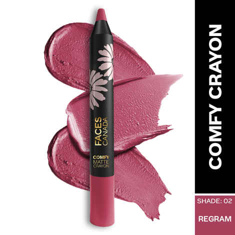 Buy FACES CANADA Comfy Matte Crayon I Creamy Matte I Chamomile & Shea Butter I Alcohol-free I Regram 02 2.8 gm - Purplle