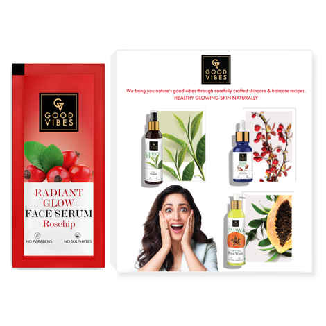 Good Vibes RoseHip Serum Sample Sachet ,1 ml