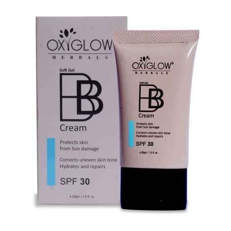 Buy OxyGlow Herbals BB Cream SPF-30,30 gm,Brighten complexion,Lightens Dark Sports and reduce Fine linesA - Purplle