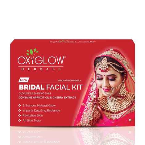 Buy OxyGlow Herbals Bridal Facial Kit, 53 gm, Bridal glow, Dazzling skin - Purplle